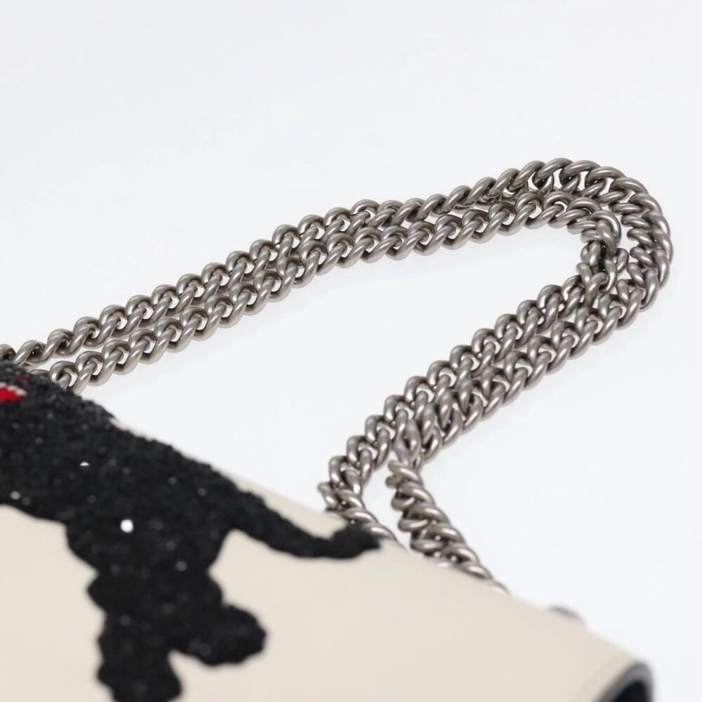 GUCCI Chain Dionysus Panther Shoulder Bag Leather Multicolor 403348 Auth bs1... - Picture 9 of 16